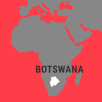 Map of Botswana