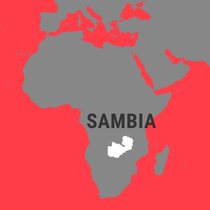 Landkarte Sambia
