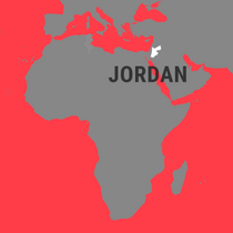 Map of Jordan